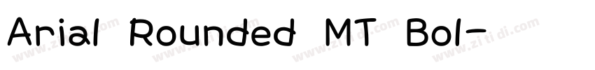 Arial Rounded MT Bol字体转换
